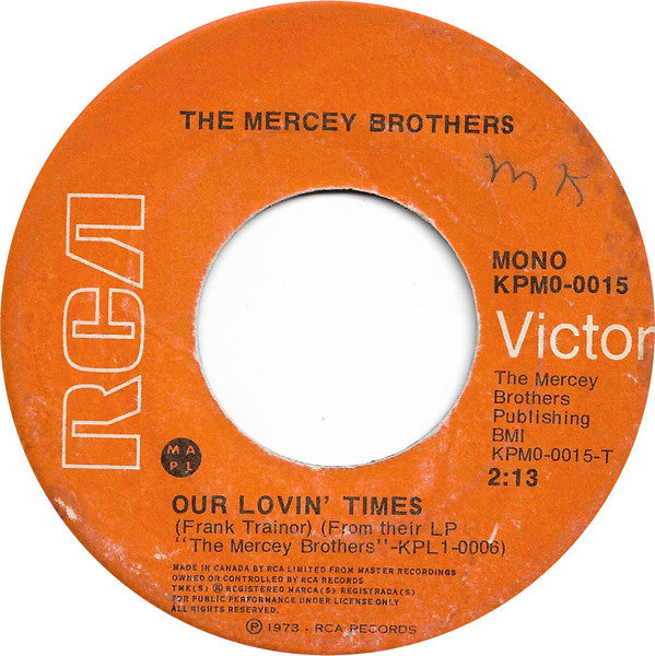 The Mercey Brothers : I Heard Bells (7", Single, Mono)