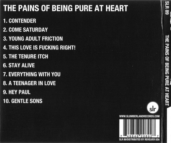 The Pains Of Being Pure At Heart : The Pains Of Being Pure At Heart (CD, Album, Dig)