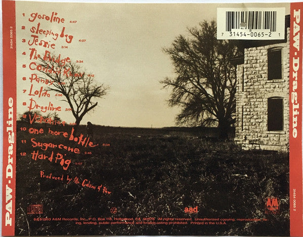 Paw : Dragline (CD, Album)