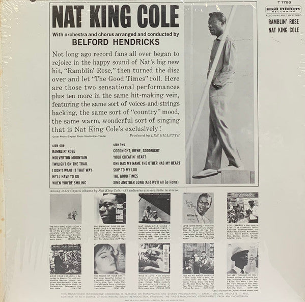 Nat King Cole : Ramblin' Rose (LP, Album, Scr)
