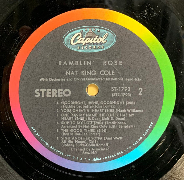 Nat King Cole : Ramblin' Rose (LP, Album, Scr)