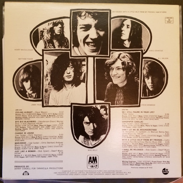 Joe Cocker : With A Little Help From My Friends (LP, Album, RE)