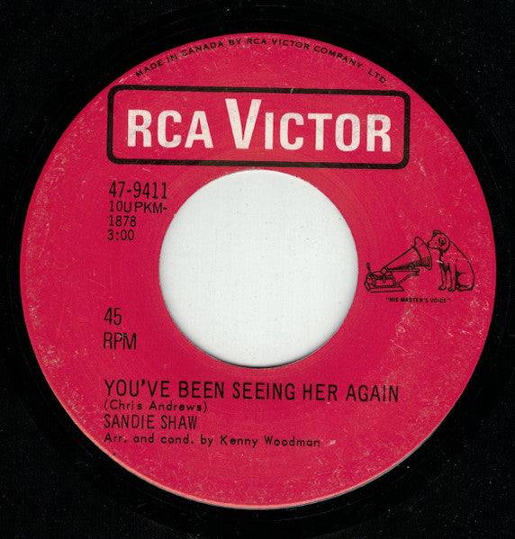Sandie Shaw : You've Not Changed  (7", Single)