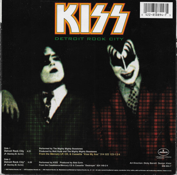 The Mighty Mighty Bosstones / Kiss : Detroit Rock City (7", Single, Gre)