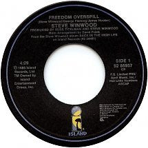 Steve Winwood : Freedom Overspill (7", Single)