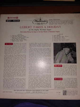 Dick Leibert : Leibert Takes A Holiday (LP, Album)