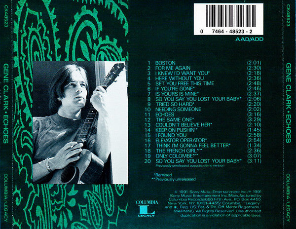 Gene Clark : Echoes (CD, Comp)
