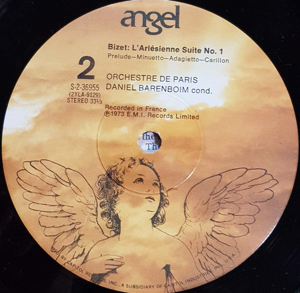 Georges Bizet, Orchestre De Paris, Daniel Barenboim : Barenboim In Paris: Carmen Suite / L'Arlesienne Suite / Jeux D'Enfants (LP)