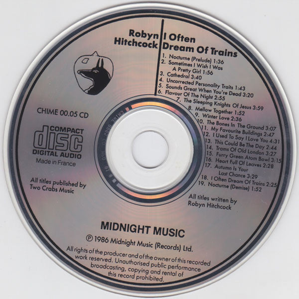 Robyn Hitchcock : I Often Dream Of Trains (CD, Album)