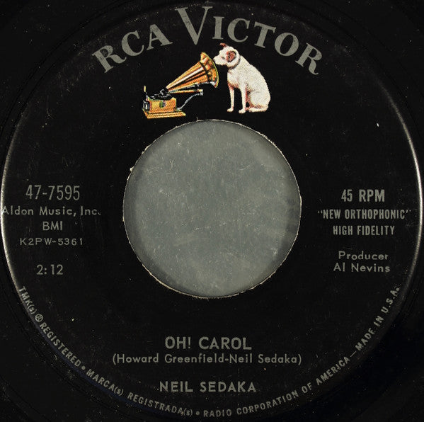Neil Sedaka : Oh! Carol (7")