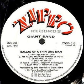 Giant Sand : Ballad Of A Thin Line Man (LP, Album)