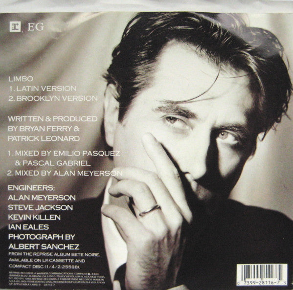 Bryan Ferry : Limbo (7", Single)