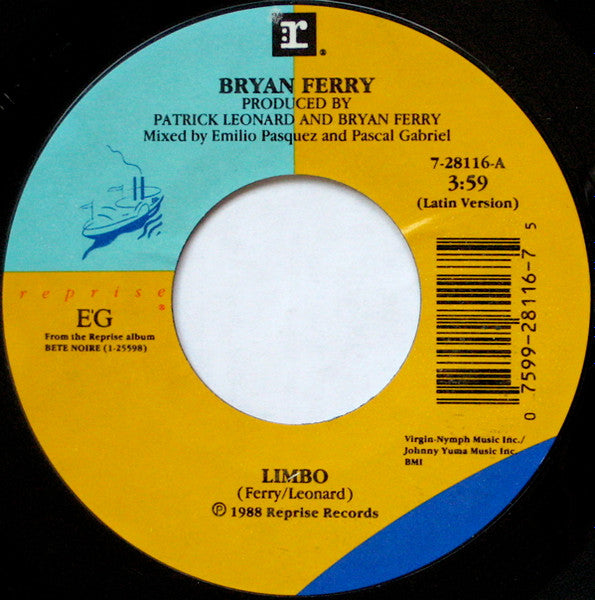 Bryan Ferry : Limbo (7", Single)