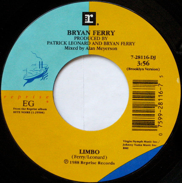Bryan Ferry : Limbo (7", Single)