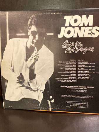 Tom Jones : Live In Las Vegas (LP, Album)