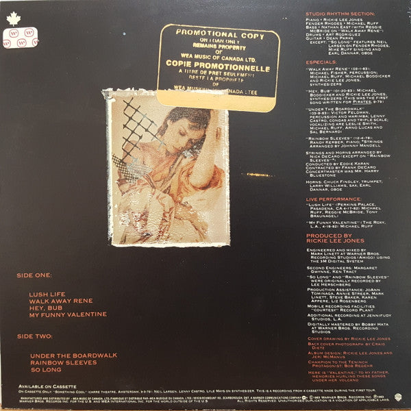 Rickie Lee Jones : Girl At Her Volcano (10", Album, EP)