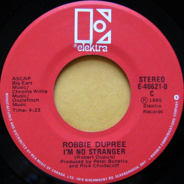 Robbie Dupree : Steal Away / I'm No Stranger (7", Single)