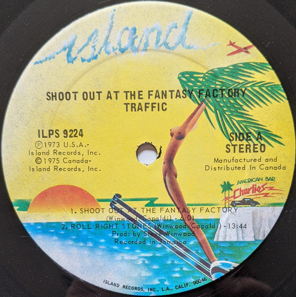 Traffic : Shoot Out At The Fantasy Factory (LP, Album, RE)
