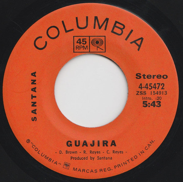 Santana : Everybody's Everything  (7", Single)