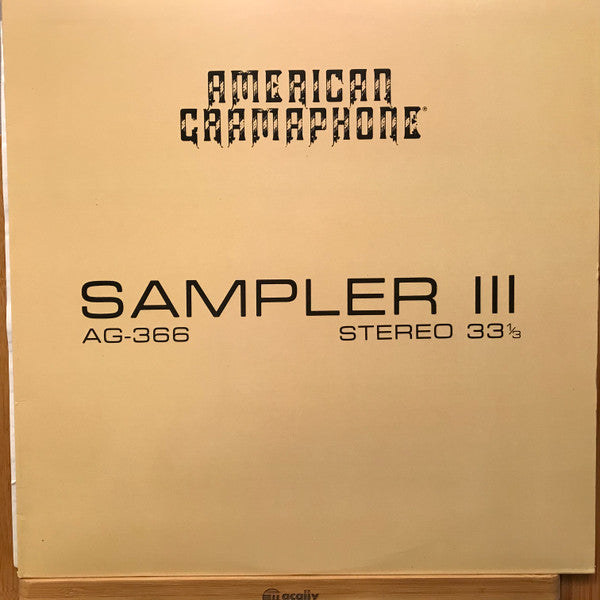 Various : Sampler III (LP, Smplr)
