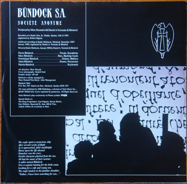 Bundock : Société Anonyme (LP, Album)