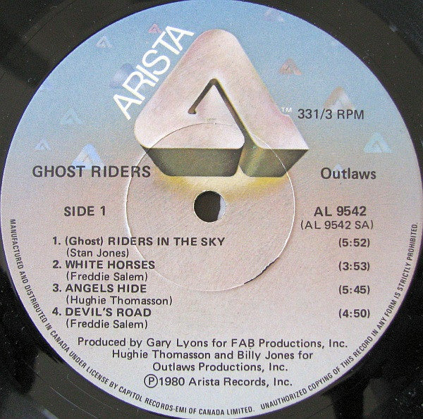 Outlaws : Ghost Riders (LP, Album)