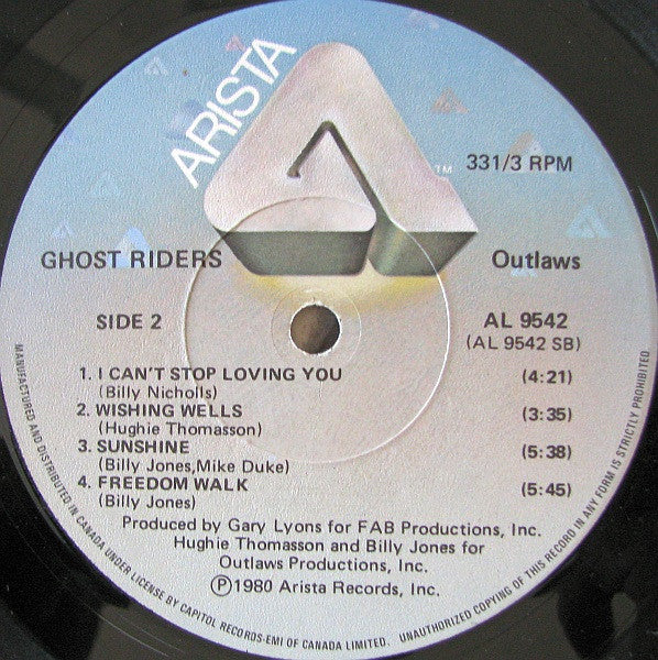 Outlaws : Ghost Riders (LP, Album)