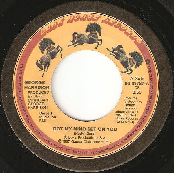 George Harrison : Got My Mind Set On You (7", Single)