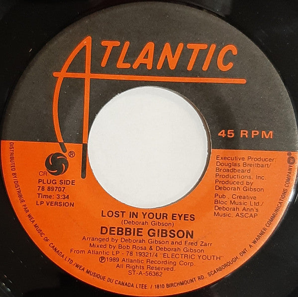 Debbie Gibson : Lost In Your Eyes (7")