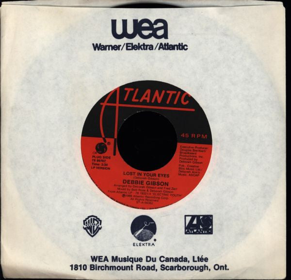 Debbie Gibson : Lost In Your Eyes (7")