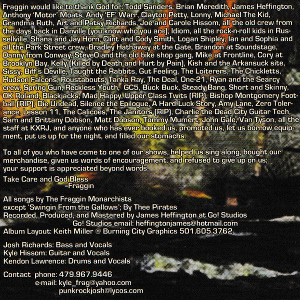 The Fraggin Monarchists : If This Be Treason, Let's Make The Most Of It (CD, Album)