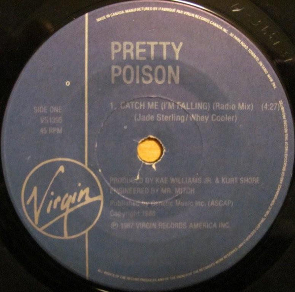 Pretty Poison : Catch Me (I'm Falling) (7", Single)