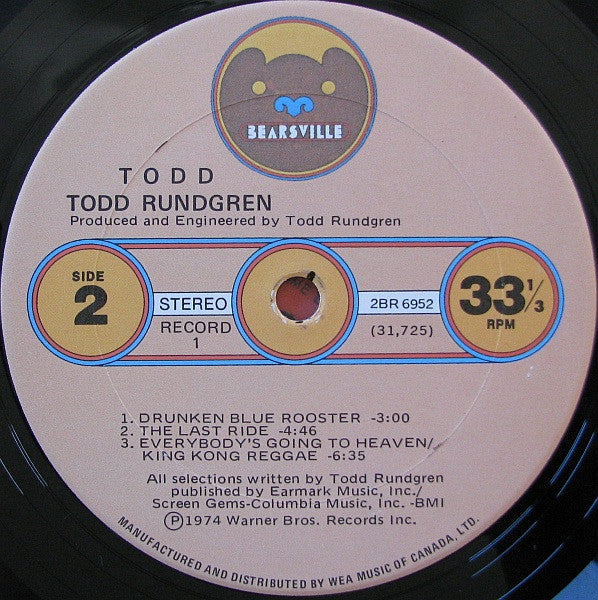 Todd Rundgren : Todd (2xLP, Album)