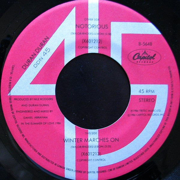 Duran Duran : Notorious (7", Single)