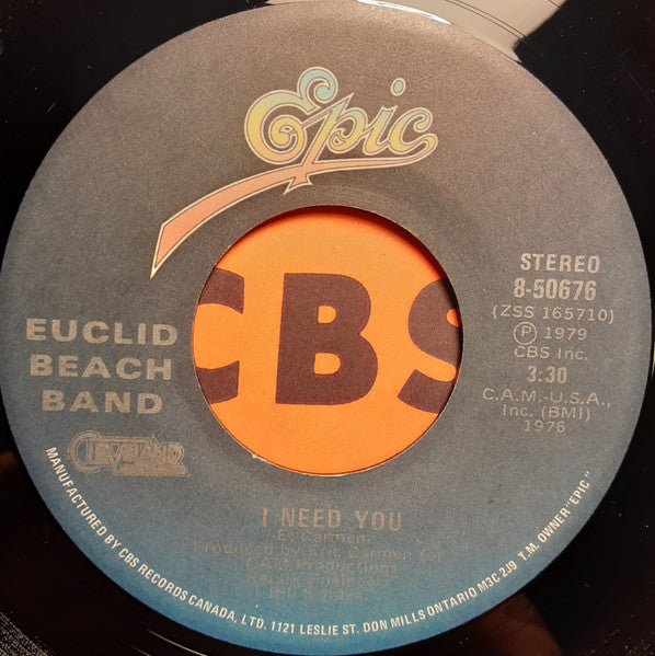 Euclid Beach Band : I Need You (7", Single)