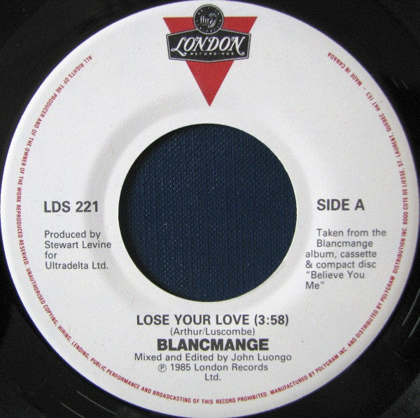 Blancmange : Lose Your Love (7", Single)