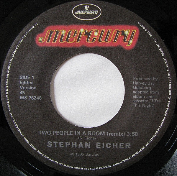 Stephan Eicher : Two People In A Room (7", Single)