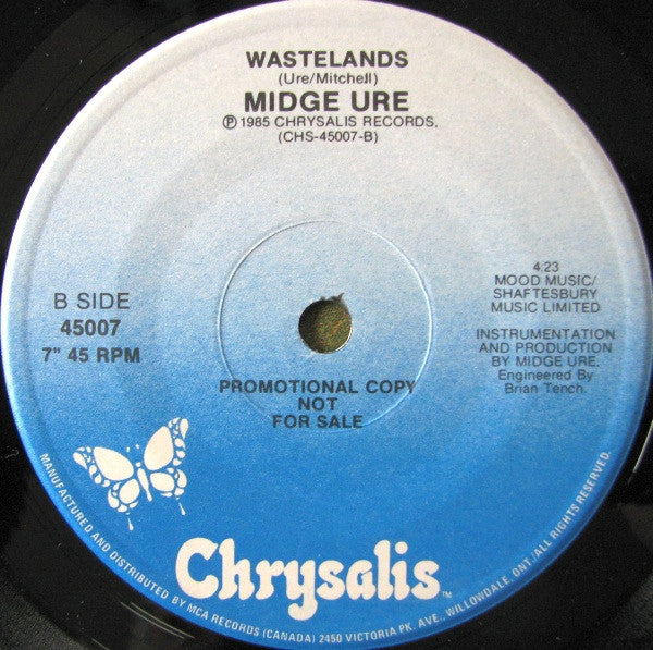Midge Ure : That Certain Smile (7", Single, Promo)