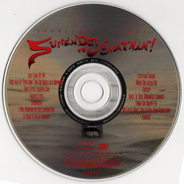 Jonathan Richman : Surrender To Jonathan (HDCD, Album)