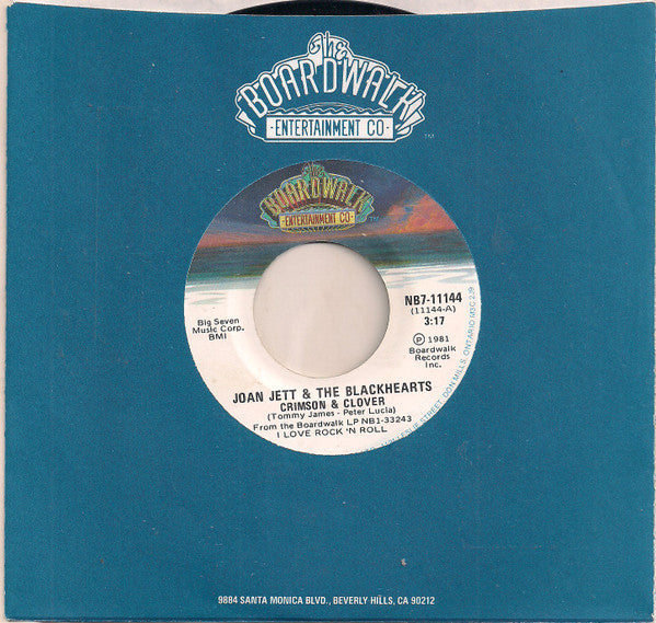 Joan Jett & The Blackhearts : Crimson & Clover (7")