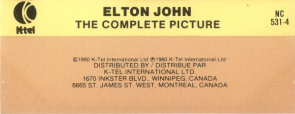 Elton John : The Complete Picture (Cass, Comp)