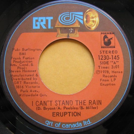 Eruption (4) : I Can't Stand The Rain (7", Single, No )