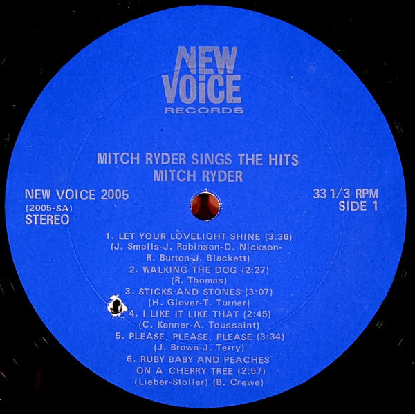 Mitch Ryder : Sings The Hits (LP, Album, Gat)