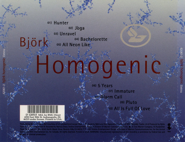 Björk : Homogenic (CD, Album, Club)