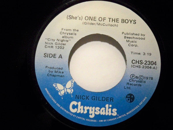 Nick Gilder : (She's) One Of The Boys (7")