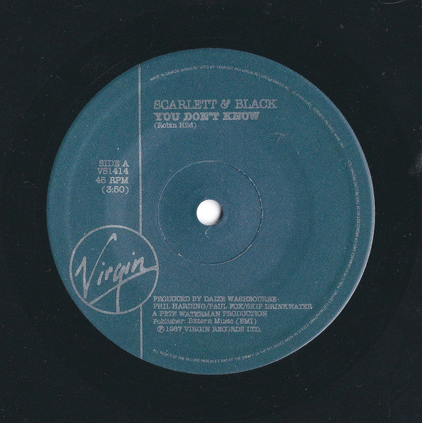 Scarlett & Black : You Don't Know / Japan (7")