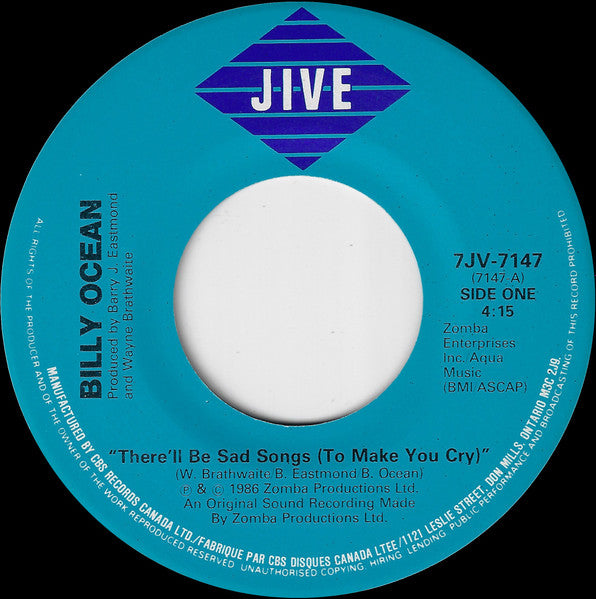 Billy Ocean : There'll Be Sad Songs (To Make You Cry) / If I Should Lose You (7")
