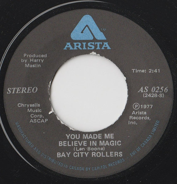 Bay City Rollers : You Made Me Believe In Magic (7", Single)