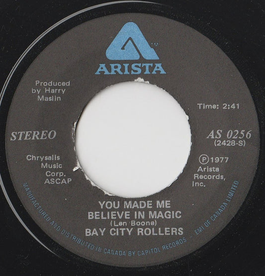 Bay City Rollers : You Made Me Believe In Magic (7", Single)