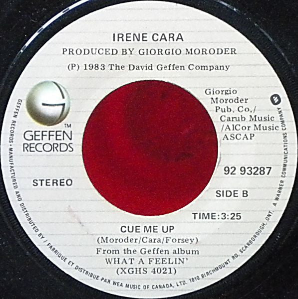 Irene Cara : Breakdance / Cue Me Up (7", Single)